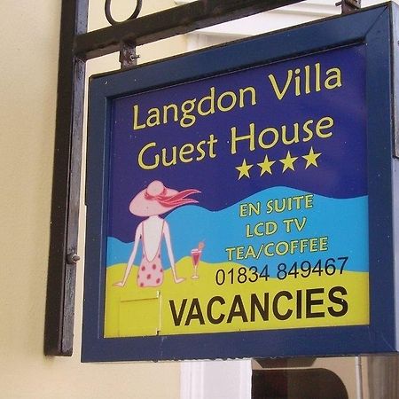 Langdon Villa Guest House Tenby Dış mekan fotoğraf